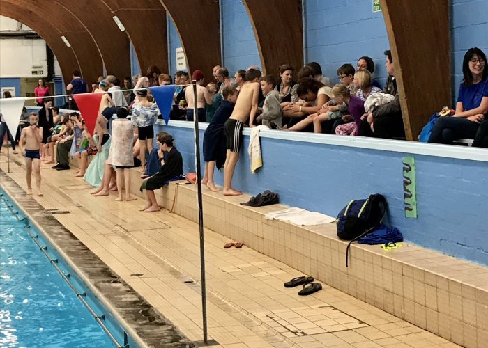 Spectators enjoying good racing at Eddie Willis club champs